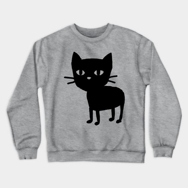 Very Serious Kitten Crewneck Sweatshirt by FoxShiver